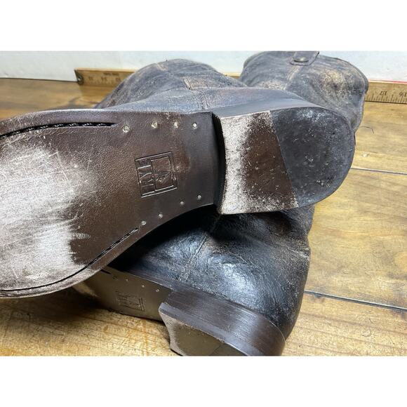 Frye Melissa Button Boots Size 7 B Glazed Distressed Leather Style 77164 - Picture 11 of 13